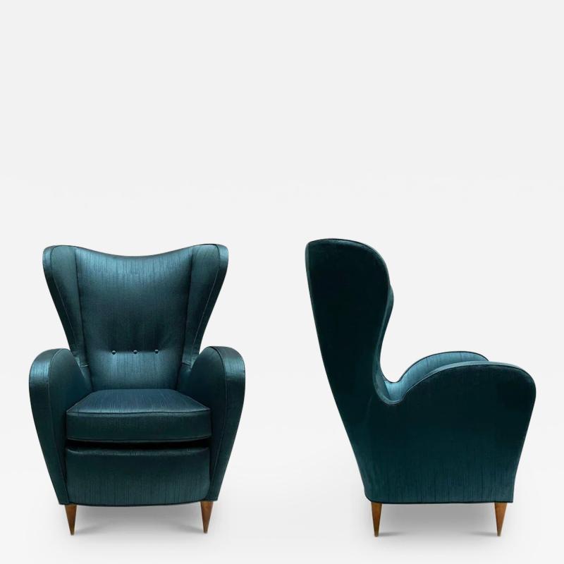 1950S ITALIAN WINGBACK CHAIRS