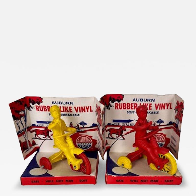 1950s Auburn Rubber Toy Boy and Tricycle