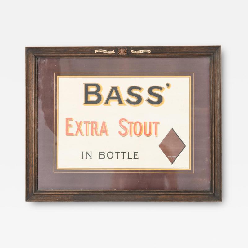 1950s British Sign with Wooden Frame