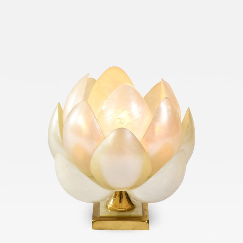1950s Full Bloom lotus table lamp