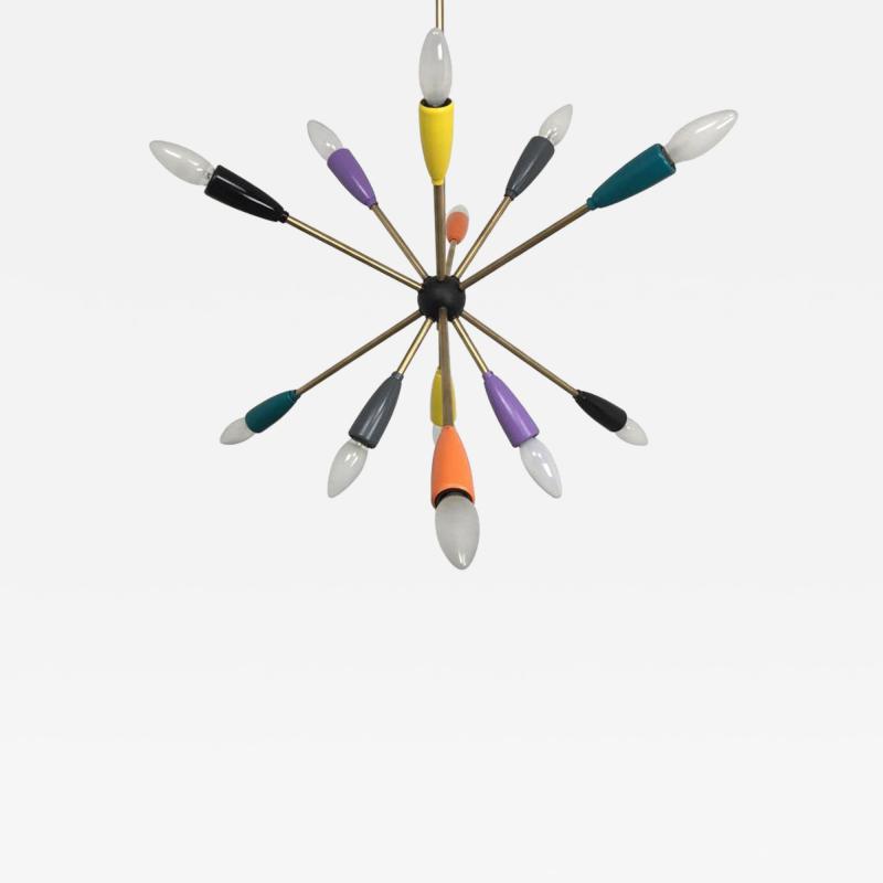 1950s Sputnik Pendant Chandelier Lamp in Different Colors