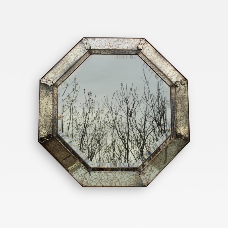 1950s Venetian Style Large Octagonal Wall Mirror