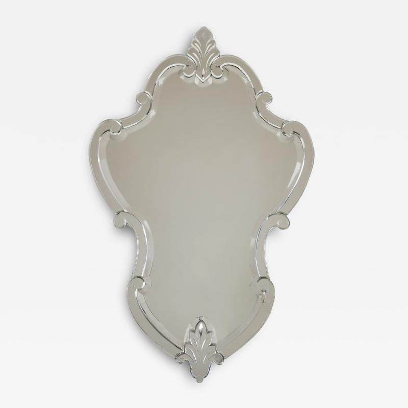 1950s Venetian shaped wall mirror