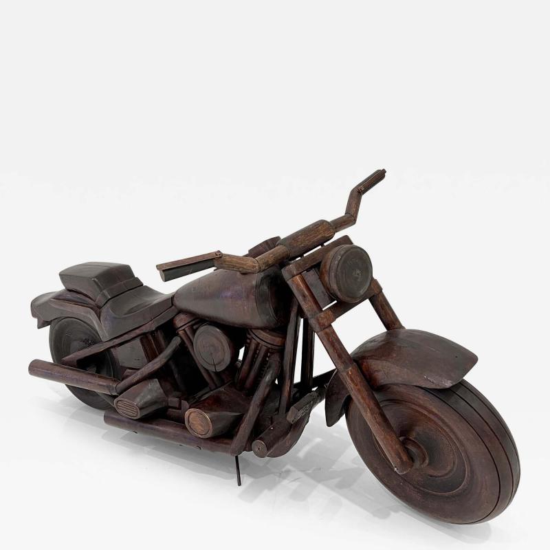 1950s Wood Motorcycle Model