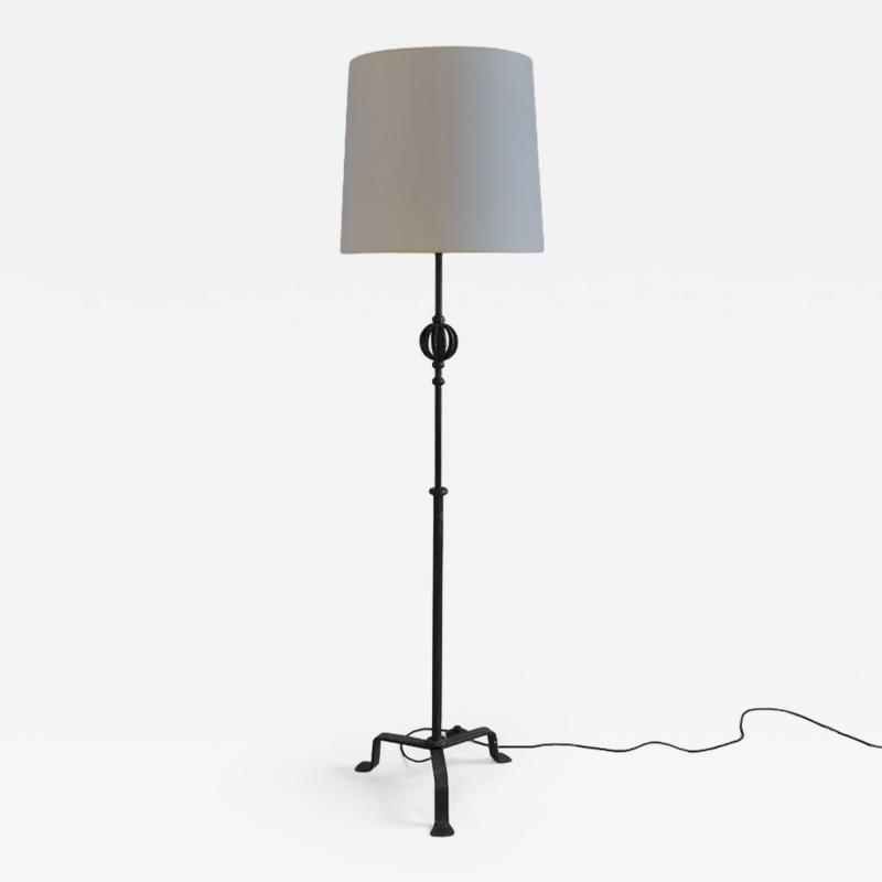 1950s iron standard lamp France