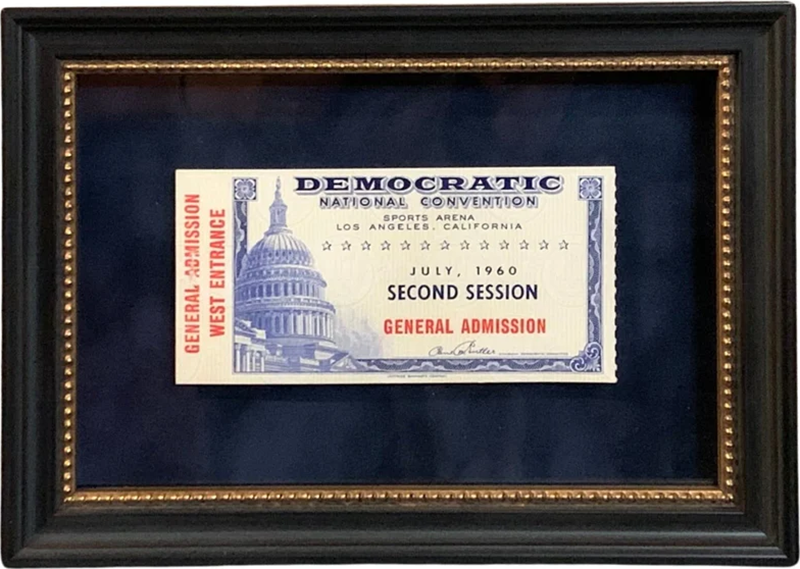 1960 Democratic National Convention Floor Ticket Second Session