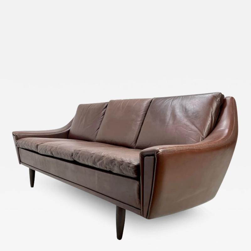 1960 s Danish Leather Sofa