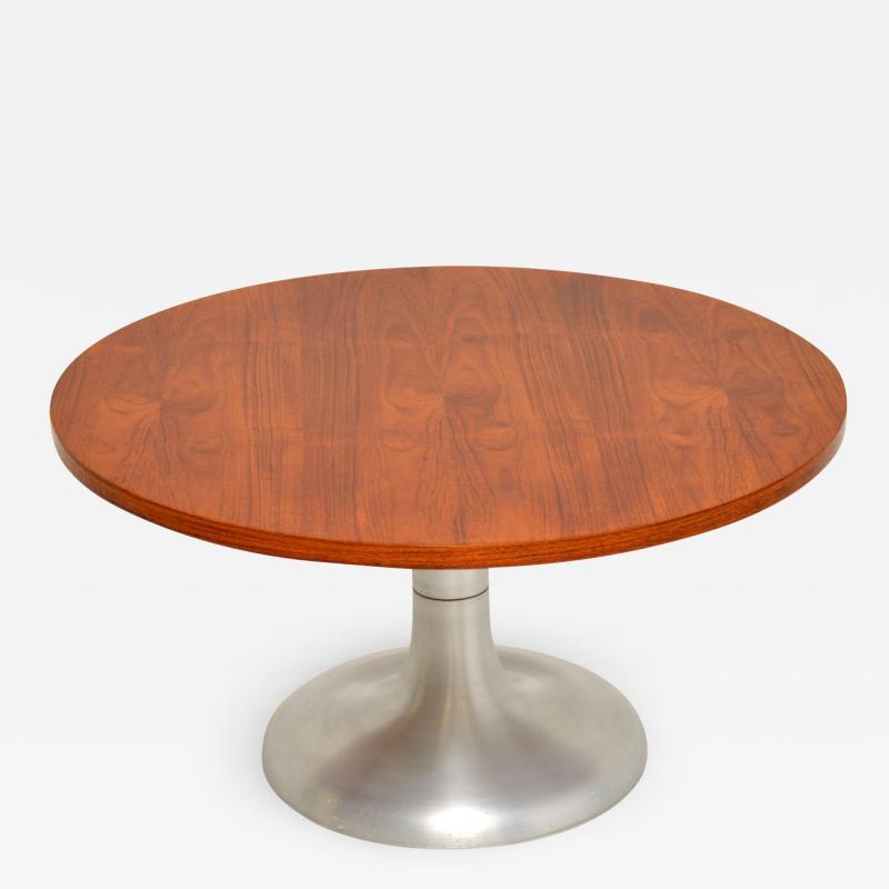 1960 s Teak Steel Vintage Coffee Table