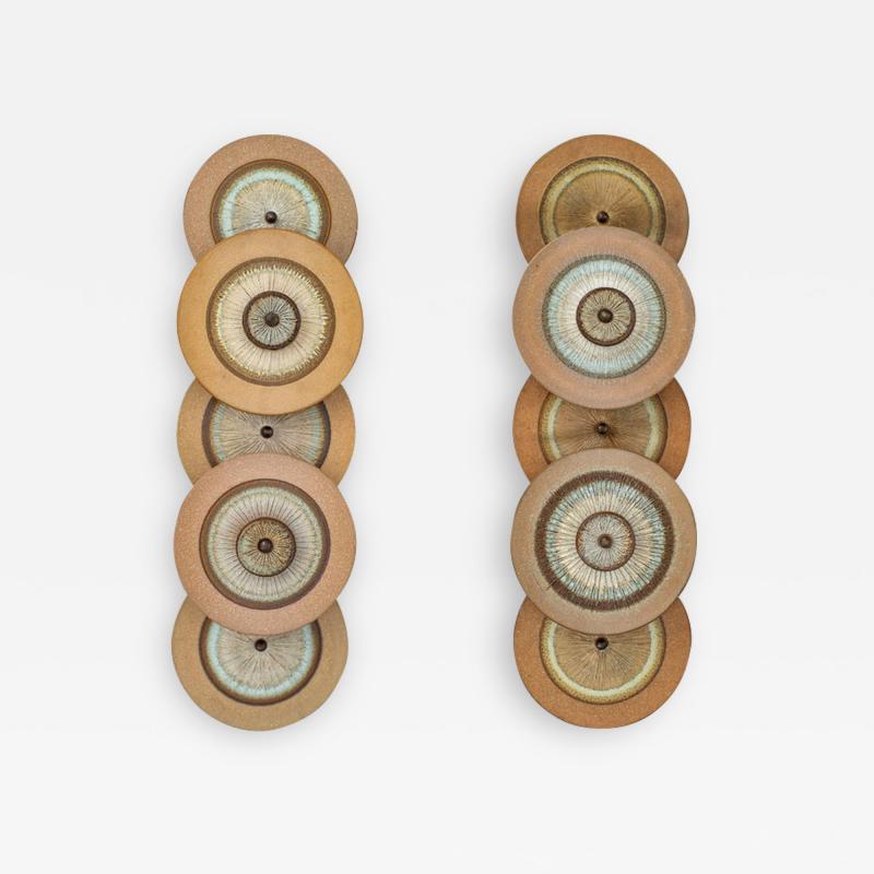 1960S DANISH CERAMIC SCONCES