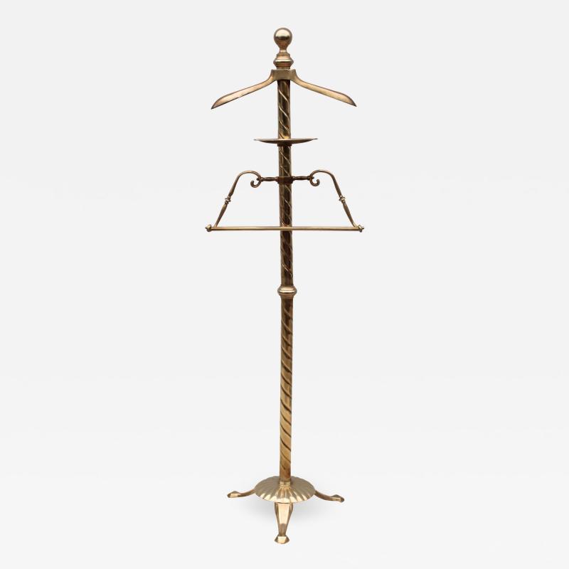 1960s Brass Valet Stand