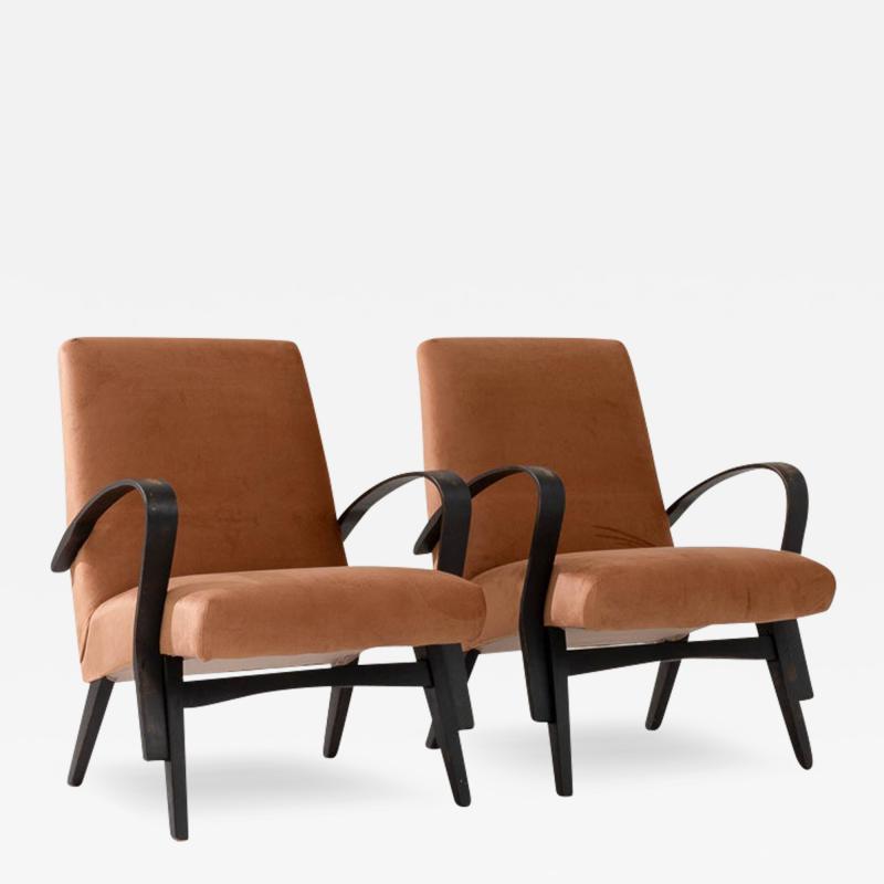 1960s Czech Upholstered Armchairs By Tatra a Pair