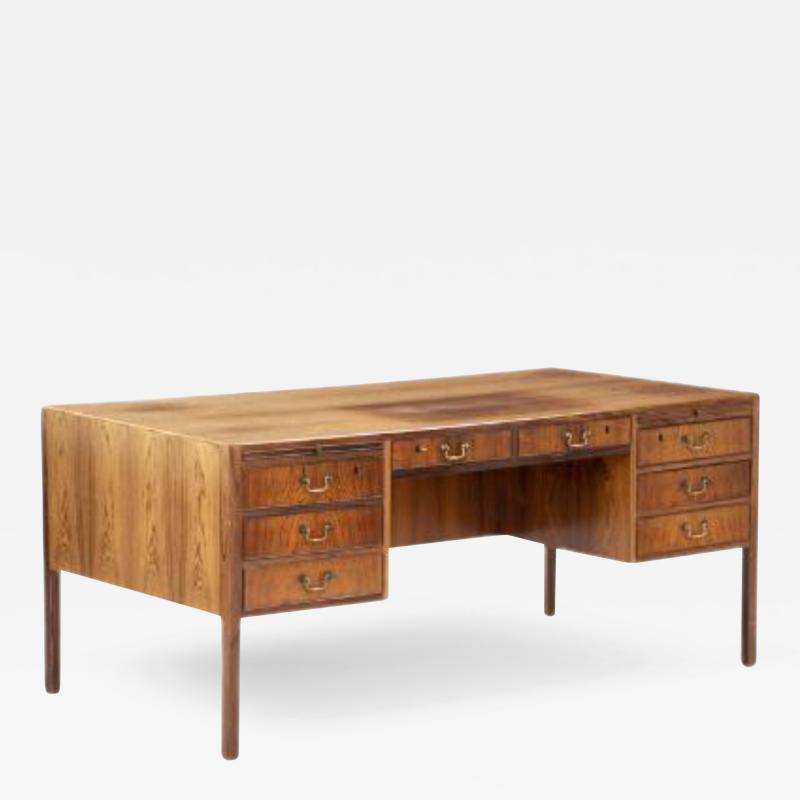 1960s Danish eight drawer rosewood desk