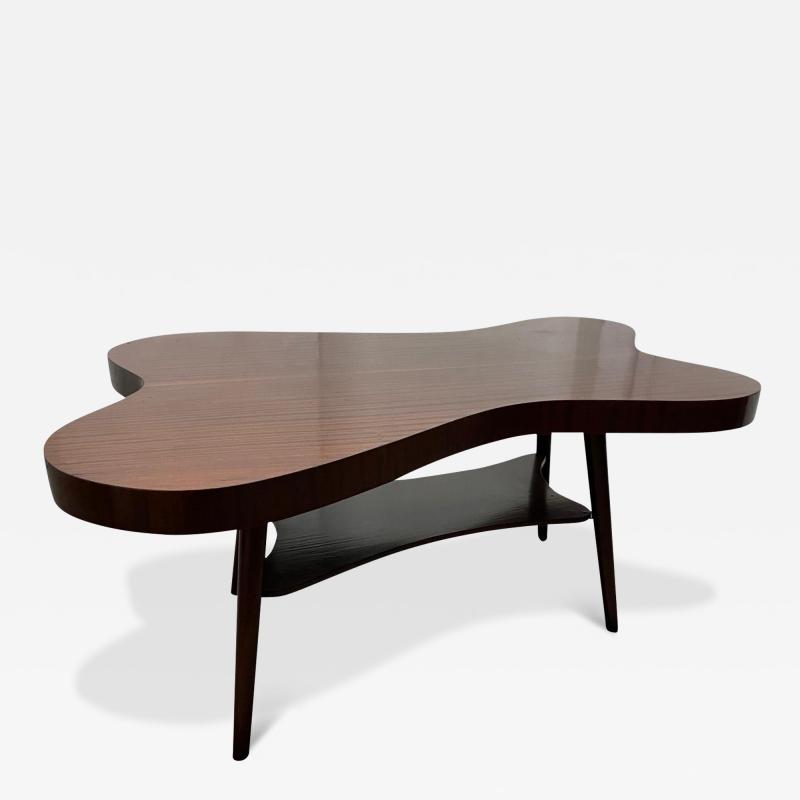 1960s Mahagony Organic Shaped Coffee Table