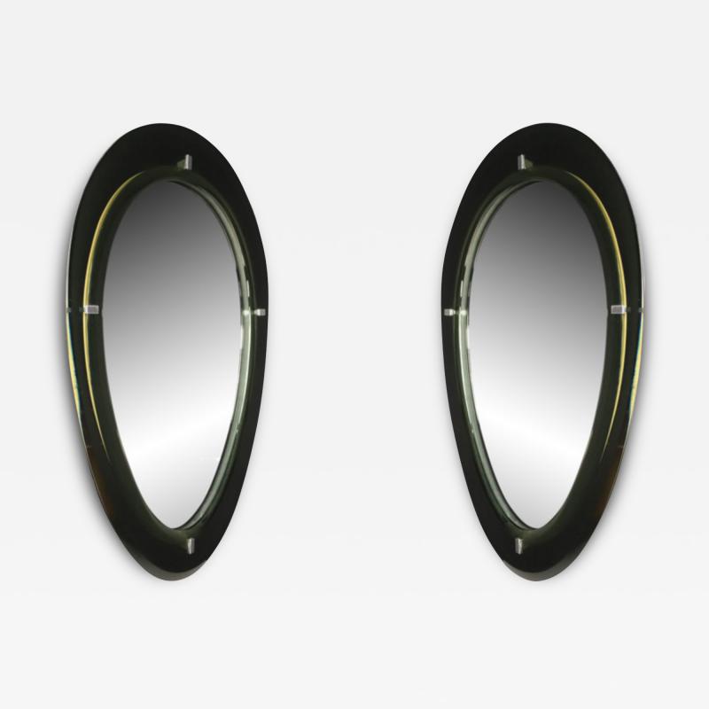 1960s Max Ingrand crystal mirror Fontana Arte Italy