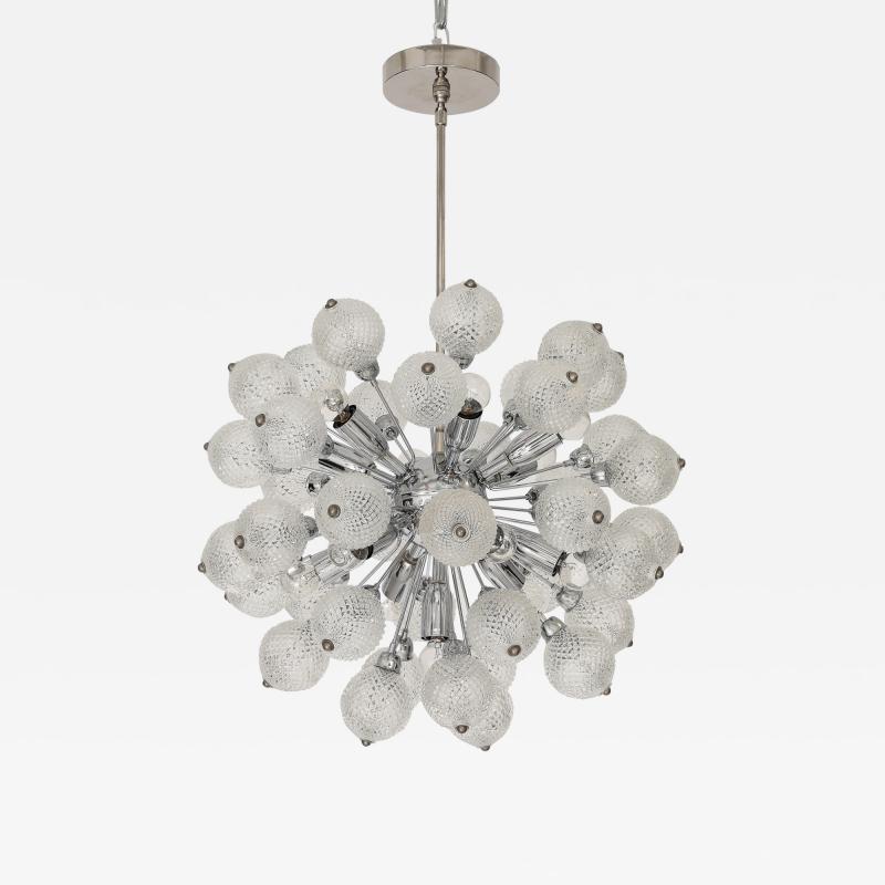 1960s Mid Century Glass Ball Sputnik Chandelier