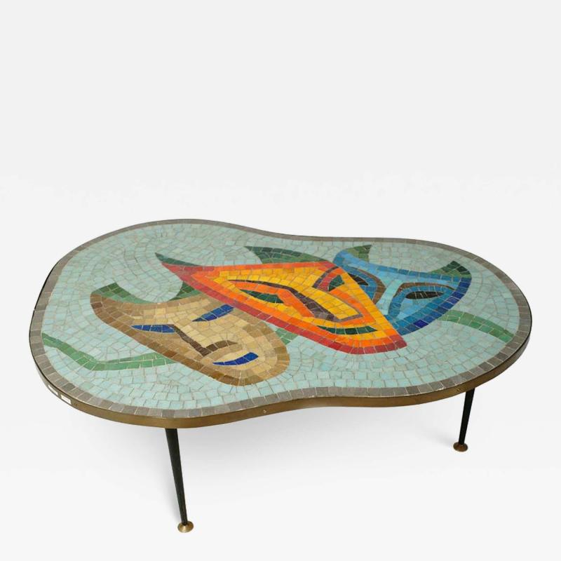 1960s Mosaic Topped Coffee Table