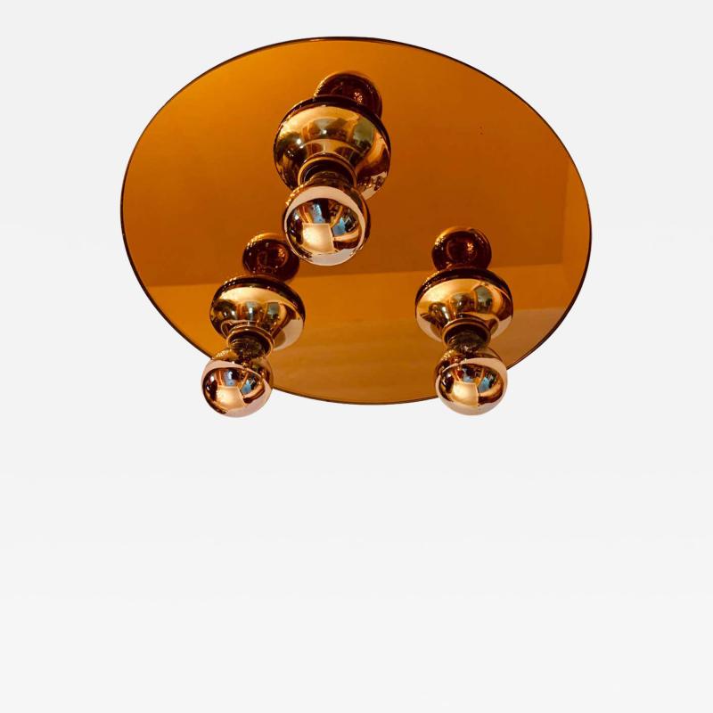 1960s Space Age Modernist Flush Light