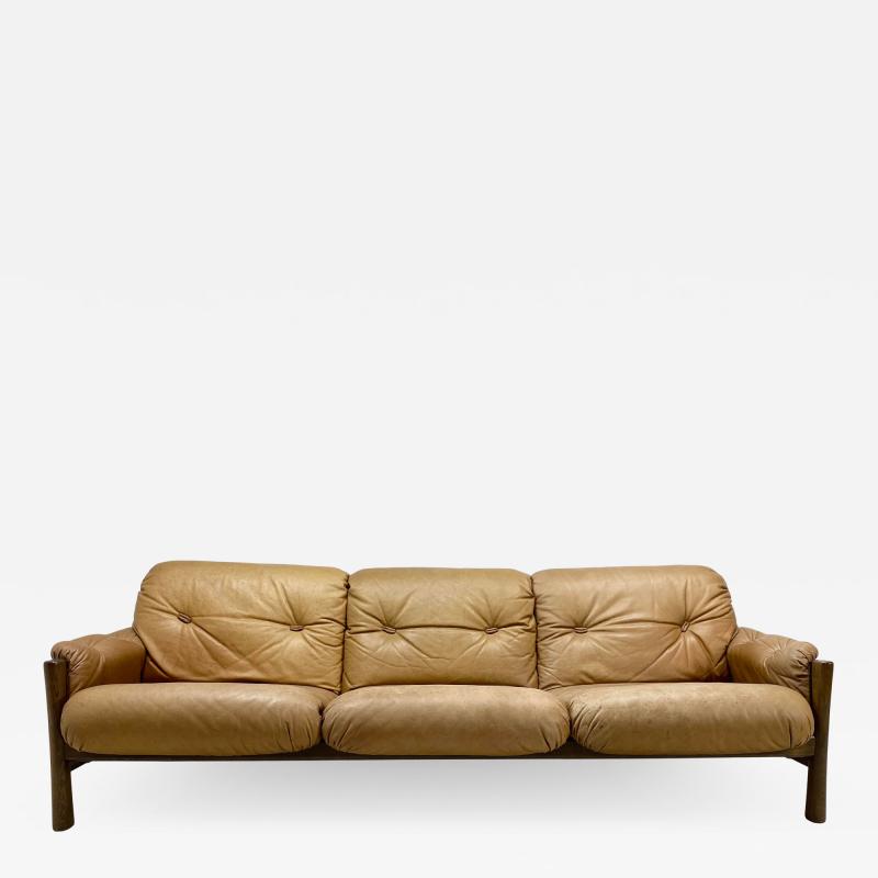 1960s Vintage Leather Sofa