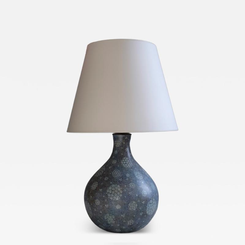 1960s earthenware table lamp France