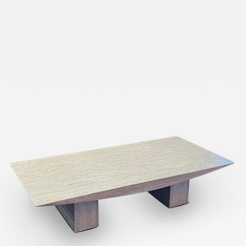1970S TRAVERTINE COFFEE TABLE