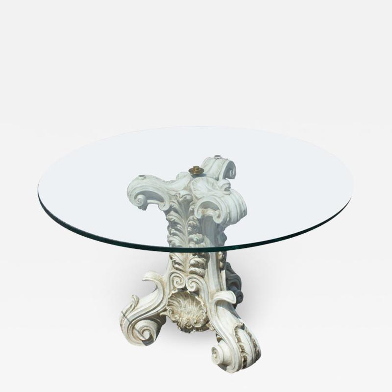 1970s 80s Classical Pedestal Side Coffee Table