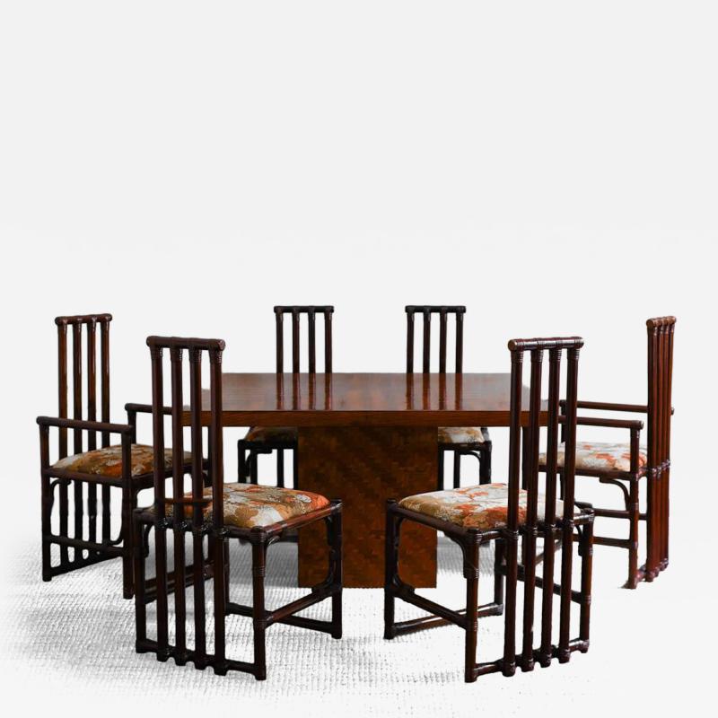 1970s Bamboo Dining set
