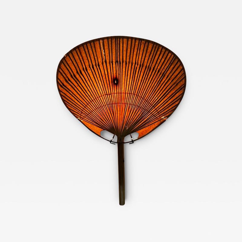 1970s Designer Ingo Maurer Uchiwa Bamboo Wall Light Sconce Germany