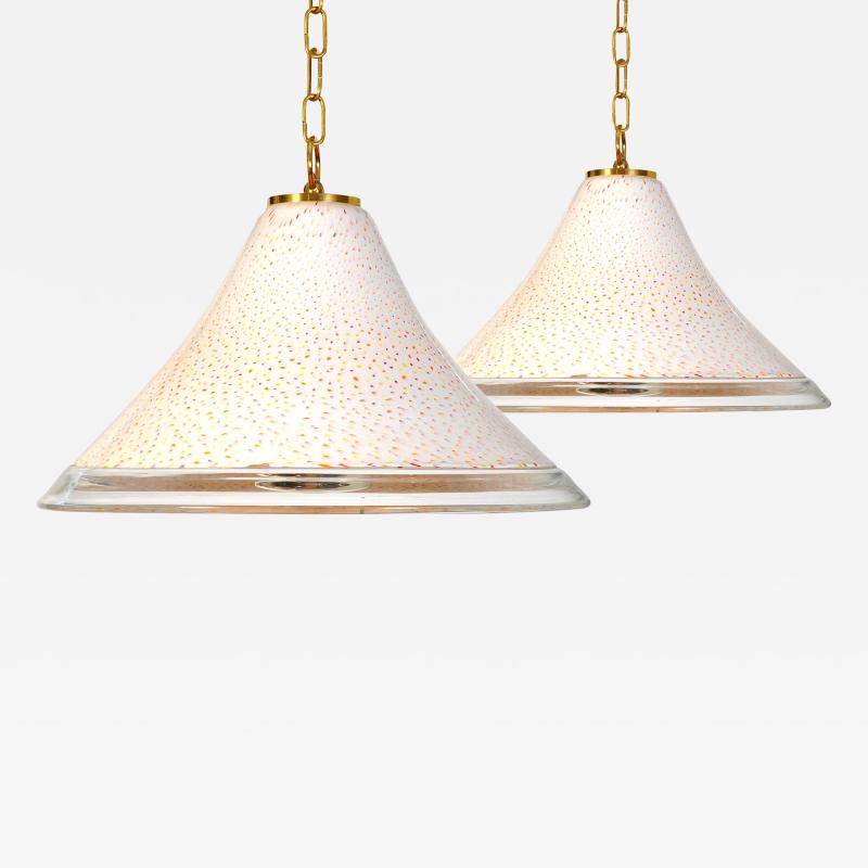 1970s Italian Tutti Frutti glass pendant lights