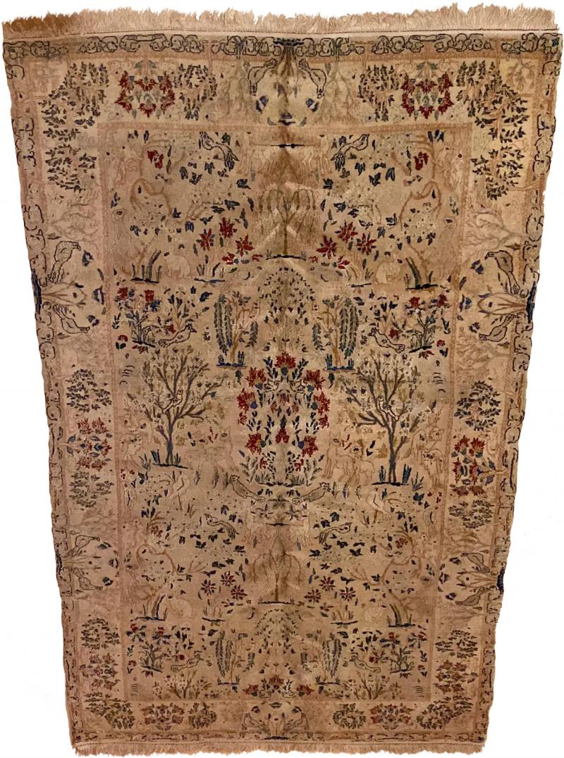 1970s Pakistani Wool Handwoven Carpet