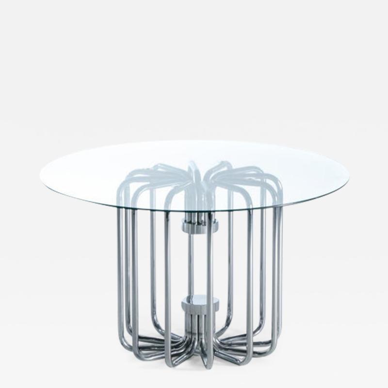 1970s Sculptural Chrome Dining Or Center Table