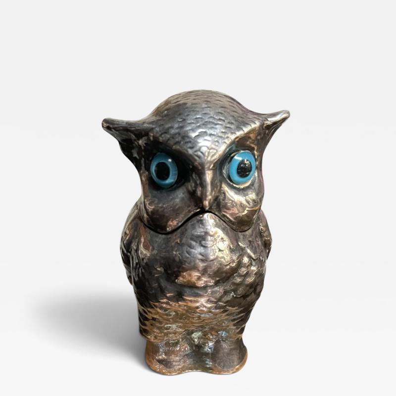 1970s Silver plated owl lighter