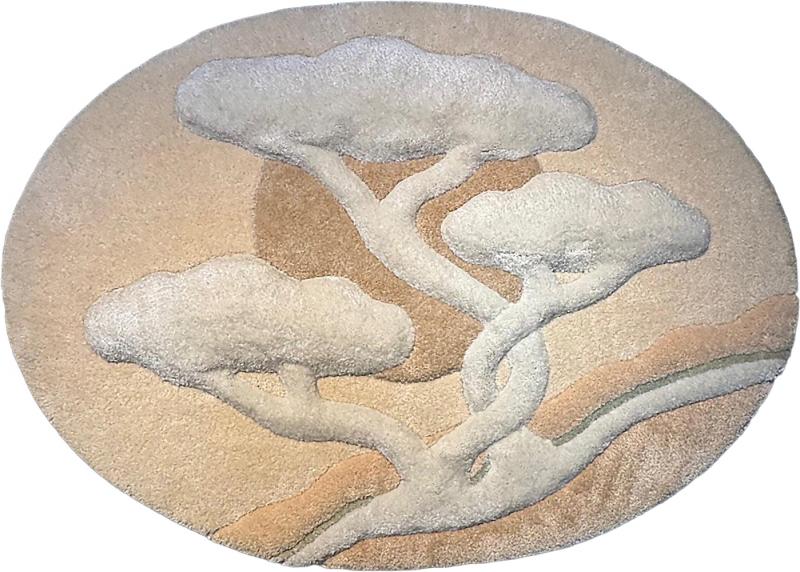 1970s Tree of Life Rug Fiber Art Wall Hanging Frank Lane Attributed