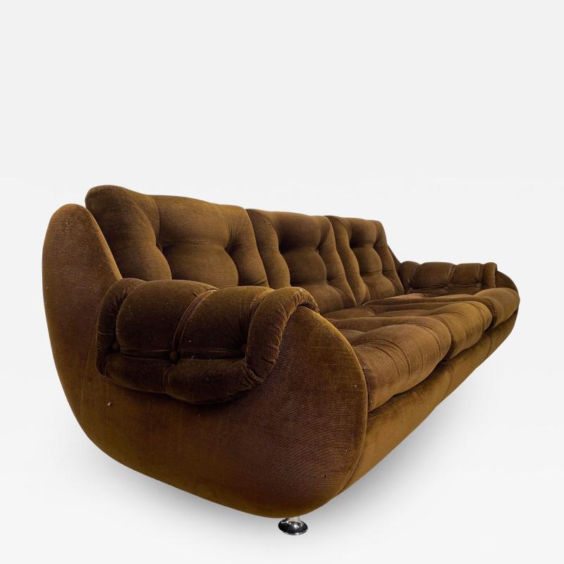 1970s Vintage Brown Sofa