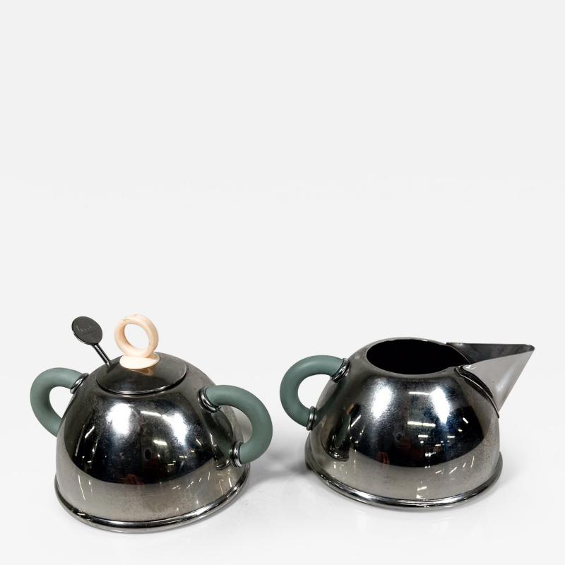 1985 Iconic Alessi Sugar Bowl Creamer designed by Michael Graves