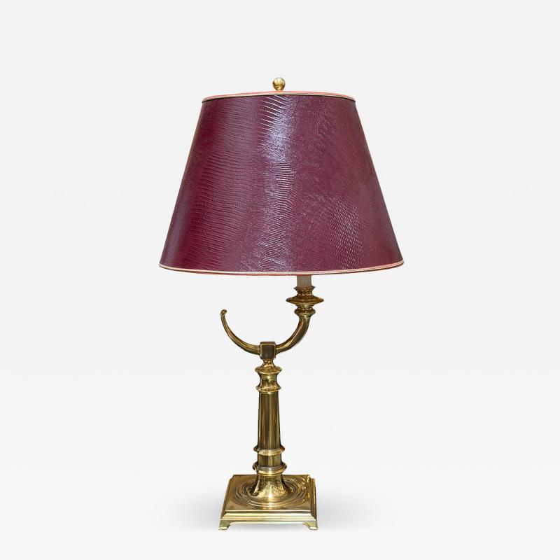 1990s Regency Style Cambridge Brass Table Lamp