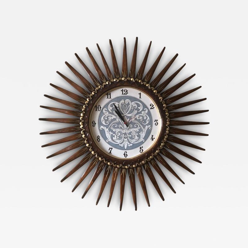 1990s Sunbeam Maple Wood Clock