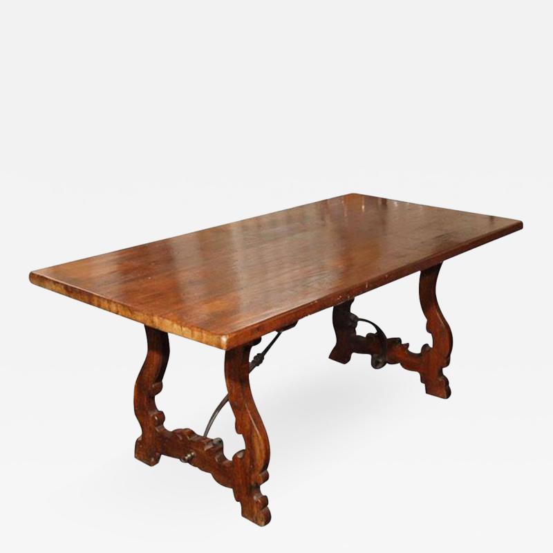 19TH C WALNUT SPANISH FRATINA TABLE