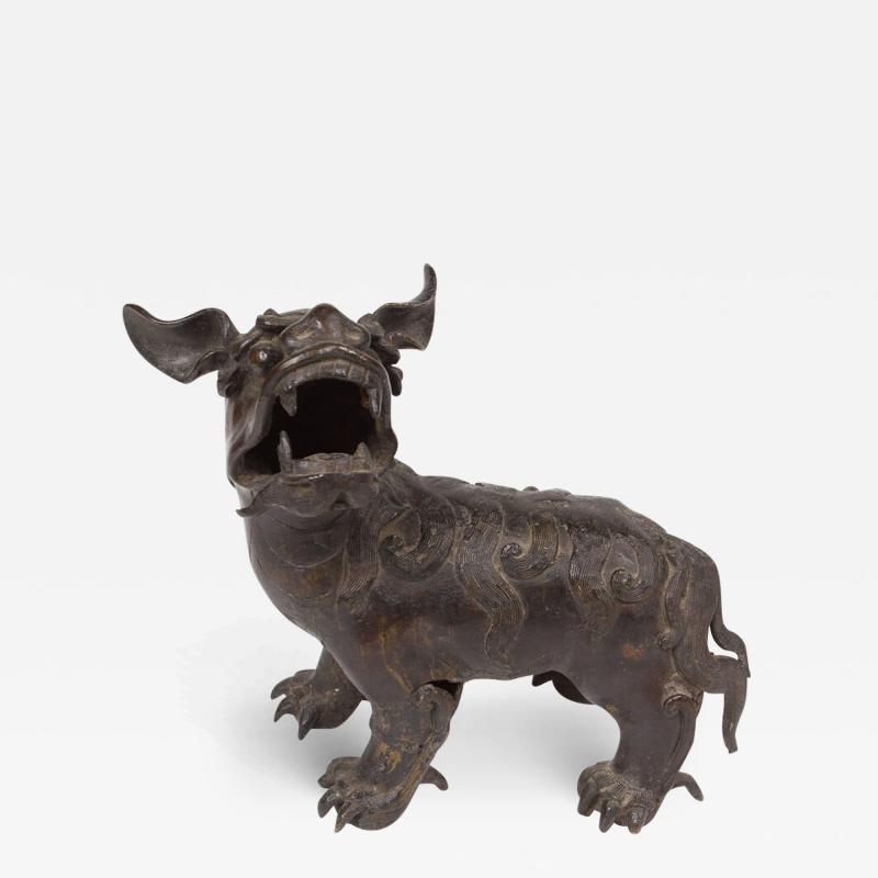 19TH CENTURY BRONZE CHINESE FOO DOG