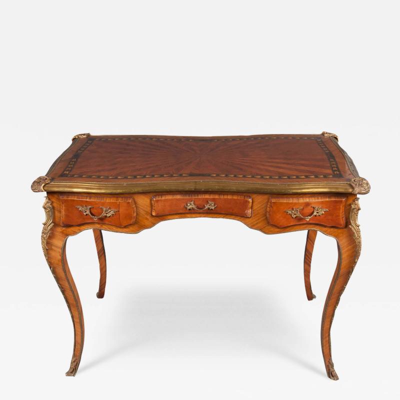 19TH CENTURY FRENCH LOUIS XV STYLE MARQUETRY LADYS TABLE DESK