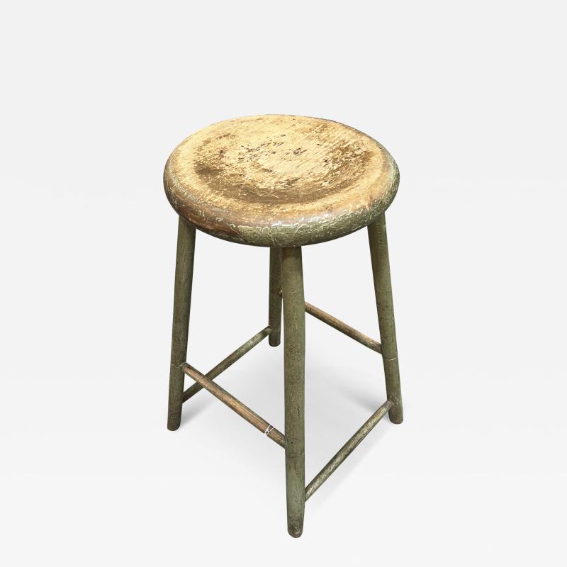 19TH CENTURY PAINTED SHAKER STOOL