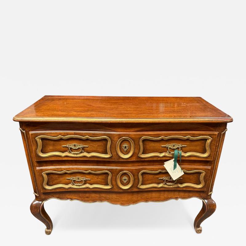 19c Style Italian Gilded Walnut Chest of Drawers Commode
