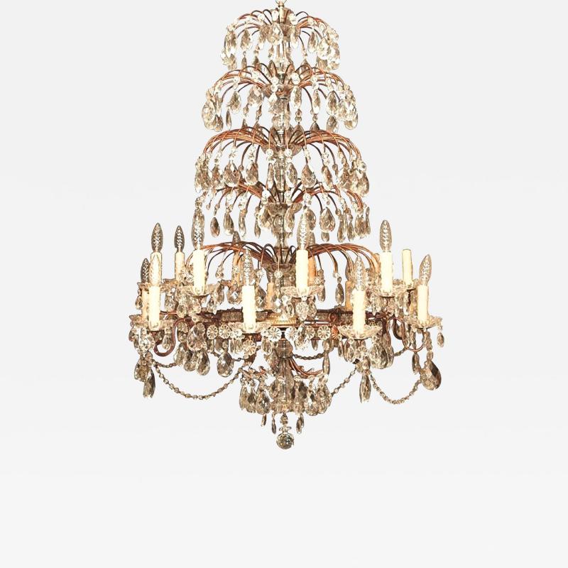 19th C Italian Directoire 18 Lite Chandelier