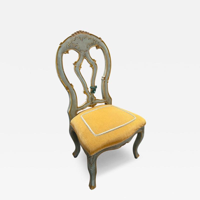 19th C Style Venetian Painted Italian Side Chair