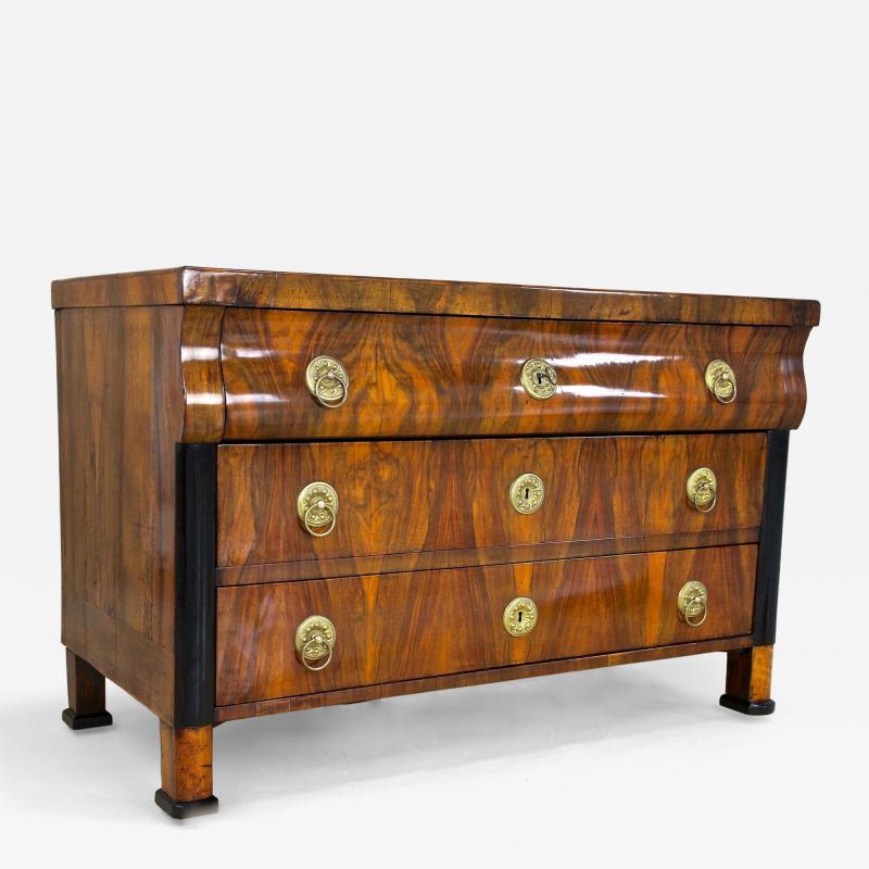 19th Century Biedermeier Chest of Drawers Commmode Hand Polished AT ca 1825