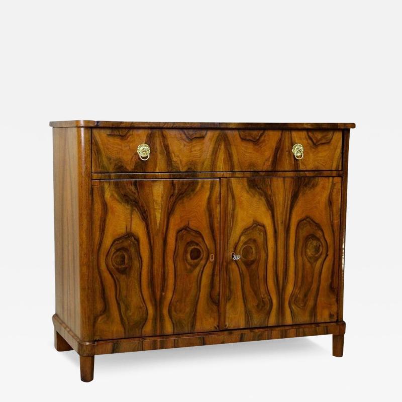 19th Century Biedermeier Nutwood Trumeau Commode Austria circa 1840