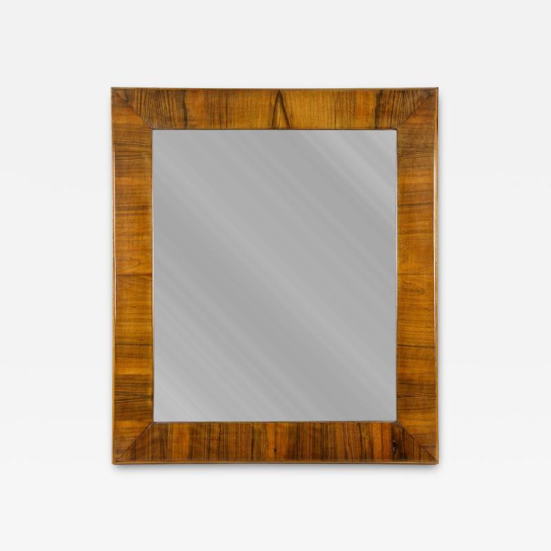19th Century Biedermeier Nutwood Wall Mirror Austria ca 1840