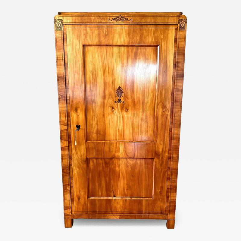 19th Century Biedermeier Prague Cabinet Marquetry Works Cherry CZ ca 1825