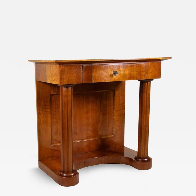 19th Century Biedermeier Wall Console Side Table Cherrywood AT circa 1860