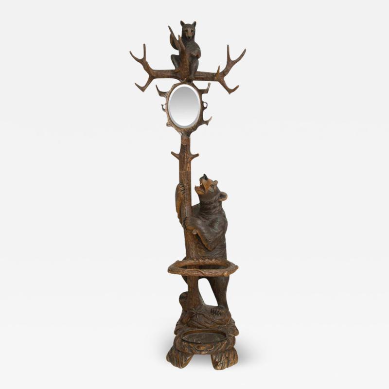 19th Century Black Forest Bear Hall Stand