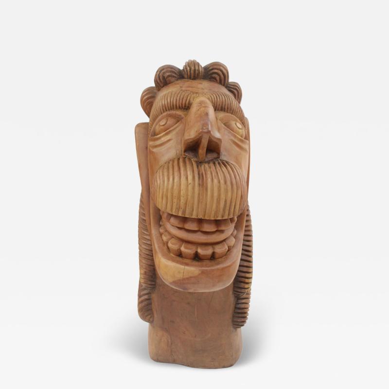 19th Century Brazilian Carranca Boat Figure in Primitivist Style